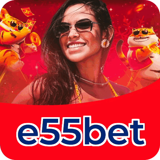 Números do app e55bet em material de marketing — ilustração, não auditoria